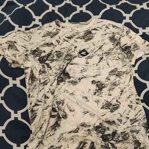 White and Black Tie Dye Shirt